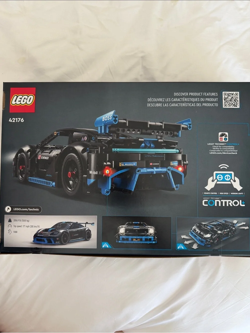 Lego Technic Porsche 42176 GTA e-Performance Race Car - Black & Blue